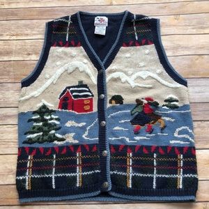 Vintage Nutcracker Christmas sweater vest
